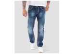 Rock Creek Jeans Comfort Fit dicke Nähte Loose Fit