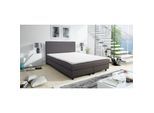 Boxspringbett Boxbett Glenn 2 Hotelbett 140x200 Bonellfederkern Bett Topper grau