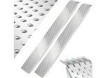 tectake® Auffahrrampen, 2er Set, rutschfeste, perforierte Oberfläche, 160 x 23 x 4,5 cm