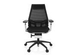hjh OFFICE Profi Bürostuhl GENIDIA SMART WHITE CM Netzstoff mit Armlehnen