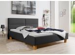 Polsterbett MAINTAL "Derryville", grau (anthrazit), B:213cm H:107cm L:214cm, Betten, Polsterbett, Bettseiten zerlegt, ohne Bettkasten