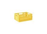 3 Sprouts - Modern Folding Crate Medium Yellow