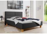 Polsterbett MAINTAL "Derryville", grau (anthrazit), B:153cm H:107cm L:214cm, Betten, Polsterbett, Bettseiten zerlegt, ohne Bettkasten