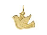 Kettenanhänger JOBO "Anhänger Taube Friedenstaube", gold (gelbgold 333), Schmuckanhänger, Damen, Gelbgold 333, Kettenanhänger, 333 Gold