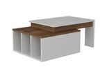 WOODY FASHION Beistelltisch »Kolarado 90 x 37,4 x 60 cm, Nature/Weiss«