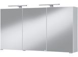Spiegelschrank WELLTIME "Malibu", weiß, B:120cm H:64cm T:21cm, Holzwerkstoff, Schränke, Spiegelschrank, Breite 120 cm, mit Spiegeltüren und Softclose-Funktion