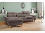 exxpo - sofa fashion Ecksofa »Enya, aufwendige Detailverarbeitung, hoher Sitzkomfort, bequem, L-Form«, inkl. Kopfteilverstellung, wahlweise mit Bettfunktion und Bettkasten