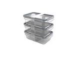 ROTHO Vorratsglas »Click & Lock 3 x 45352 l«, (3 tlg.)