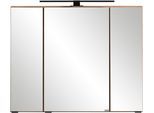 Spiegelschrank WELLTIME "Lana", braun (wotaneiche), B:80cm H:64cm T:20cm, Holzwerkstoff, Schränke, Spiegelschrank, Badmöbel, 80 cm breit