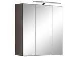 Spiegelschrank WELLTIME "Avignon", grau (graphit, graphit), B:60cm H:64cm T:20cm, Schränke, Spiegelschrank