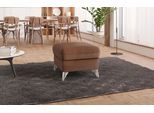 Polsterhocker SIT & MORE "Astoria", braun (haselnuss), B:63cm H:48cm T:74cm, 100% Polyester, Hocker, Polsterhocker, Passend zur "Astoria"-Serie