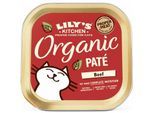 LILY'S KITCHEN Nassfutter Katze Adult Organic Patè Rind 19x85 g