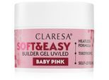 Claresa Soft&Easy Builder Gel Strato di base in gel per le unghie colore Baby Pink 45 g
