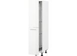 Apothekerschrank KOCHSTATION ""KS-Scafa"", weiß (weiß hg, stahl dunkel), B:30cm H:150cm T:56cm, Schränke, Breite 30 cm, mit 4 Einlegekörben