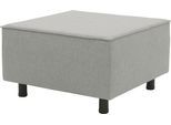 Polsterhocker DOMO COLLECTION "Sonna, individuell erweiterbar", silber, B:73cm H:43cm T:73cm, 100% Olefin, Hocker, Polsterhocker, Polsterhocker für Terrasse, Garten und Balkon, speziell für Outdoor