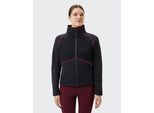 Fleecejacke HOT SPORTSWEAR, Damen, Gr. 38, grau (anthrazit), Obermaterial: 65% Polyester, 35% Baumwolle, Jacken Fleecejacke
