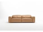 Egoitaliano 2,5-Sitzer "Beverly, Designsofa mit erstklassigem Sitzkomfort und tollen Details" Breite 242 cm, verstellbare Kopfteile