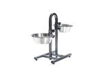Trixie Dog bar height adjustable stainless steel/metal 2 × 2.8 l/ø 24 cm