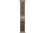 APPLE Smartwatch-Armband "Milanaise", silber (natur titanium), 18-21cm, Apple Watch Modelle 44mm / 45mm / 46mm / 49mm / Large, Uhrenarmbänder