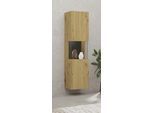 INOSIGN Vitrine »Ava, Breite 36 cm, hängend und stehend montierbar«, moderne grifflose Vitrine, Hochschrank mit Eckverglasung
