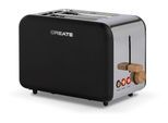 Toaster "Create Retro", schwarz, Toaster, Toaster