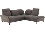 sit&more Ecksofa "Leandro L-Form" Wahlweise mit Bett-, Kopfteil - und Armlehnfunktion, sowie Stauraum