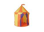 Paradiso Toys Kinderspielzelt Zirkus 02834 faltbar Fenster Aufbewahrungstasche in gelb
