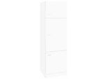 Kühlumbauschrank KOCHSTATION "KS-Elster", weiss (weiß), B:60cm H:200cm T:60cm, Holzwerkstoff, Schränke, Kühlumbauschrank, Breite 60 cm