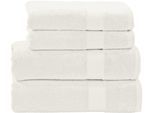 done.® Handtuch Set »Deluxe«, (Set, 4 St., 2 Handtücher (50x100 cm)-2 Duschtücher (70x140 cm), Hotelqualität aus hochwertigem Zwirnfrottier