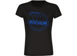multifanshop Damen T-Shirt - Bochum - Meine Fankurve - Druck blau - Frauen