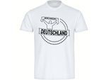 multifanshop Herren T-Shirt - Deutschland - Meine Fankurve - Druck schwarz - Männer