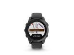 Smartwatch GARMIN "fenix E - 47 mm", schwarz (schwarz, dunkelgrau), Smartwatches