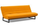 Schlafsofa INNOVATION LIVING ™ "Fraction Dauerschlaffunktion, schlicht und elegant, Industriedesign", gelb (burned curry), B:200cm H:82cm T:95cm, 100% Polyester, Sofas, Schlafsofa, bequem, Rückenlehne 3-fach verstellbar