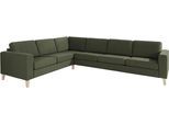ATLANTIC home collection Ecksofa "Terra L-Form" mit Wellenunterfederung, langer Schenkel links oder rechts montierbar