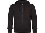 multifanshop Kapuzen Sweatshirt Jacke - St. Pauli - Streifen - Druck braun - Jacke