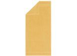 Egeria Handtücher »Manhatten Goldfarben«, (1 St., Badetuch 70 x 140 cm), Uni Programm mit Streifenbordüre, reine Baumwolle