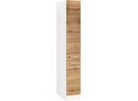Apothekerschrank KOCHSTATION "KS-Kehl", weiß (wotaneiche, weiß), B:30cm H:200cm T:60cm, MDF, Schränke, Apothekerschrank, Breite 30 cm