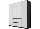 rauch Drehtürenschrank »Kleiderschrank Schrank Garderobe Garderobenschrank MAINZ«, grifflose Front, Aussentüren mit Push-to-Open Funktion MADE IN GERMANY
