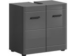welltime Waschbeckenunterschrank »Doux, Breite 60 cm, 2 Türen, 1 Einlegeboden, geteilte Rückwand«, MDF Front, Badschrank, Bad-Möbel, Badezimmer