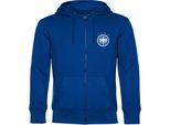 multifanshop Kapuzen Sweatshirt Jacke - Deutschland - Adler Retro - Druck weiß - Sweat