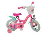 TPFSports Barbie Kinderfahrrad - Mädchen - 12 Zoll - Rücktritt + Handbremse - Rosa