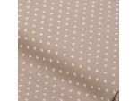 Baumwoll-Trachtenstoff "Zarte Blümchen", beige