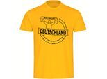multifanshop Herren T-Shirt - Deutschland - Meine Fankurve - Druck schwarz - Männer