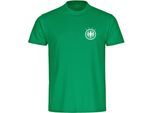 multifanshop Herren T-Shirt - Deutschland - Adler Retro - Druck weiß - Männer