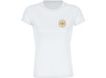 multifanshop Damen T-Shirt - Deutschland - Adler Retro Gold - Druck gold metallic - Frauen