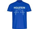 multifanshop Kinder T-Shirt - Holstein - Herzschlag - Druck weiß - Kind