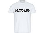 multifanshop Herren T-Shirt - Deutschland - Textmarker - Druck schwarz - Männer