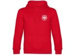 multifanshop Kapuzen Sweatshirt - Deutschland - Adler Retro - Druck weiß - Hoodie