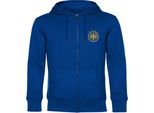 multifanshop Kapuzen Sweatshirt Jacke - Deutschland - Adler Retro Gold - Druck gold metallic - Sweat