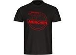 multifanshop Kinder T-Shirt - München rot - Meine Fankurve - Druck rot - Kind